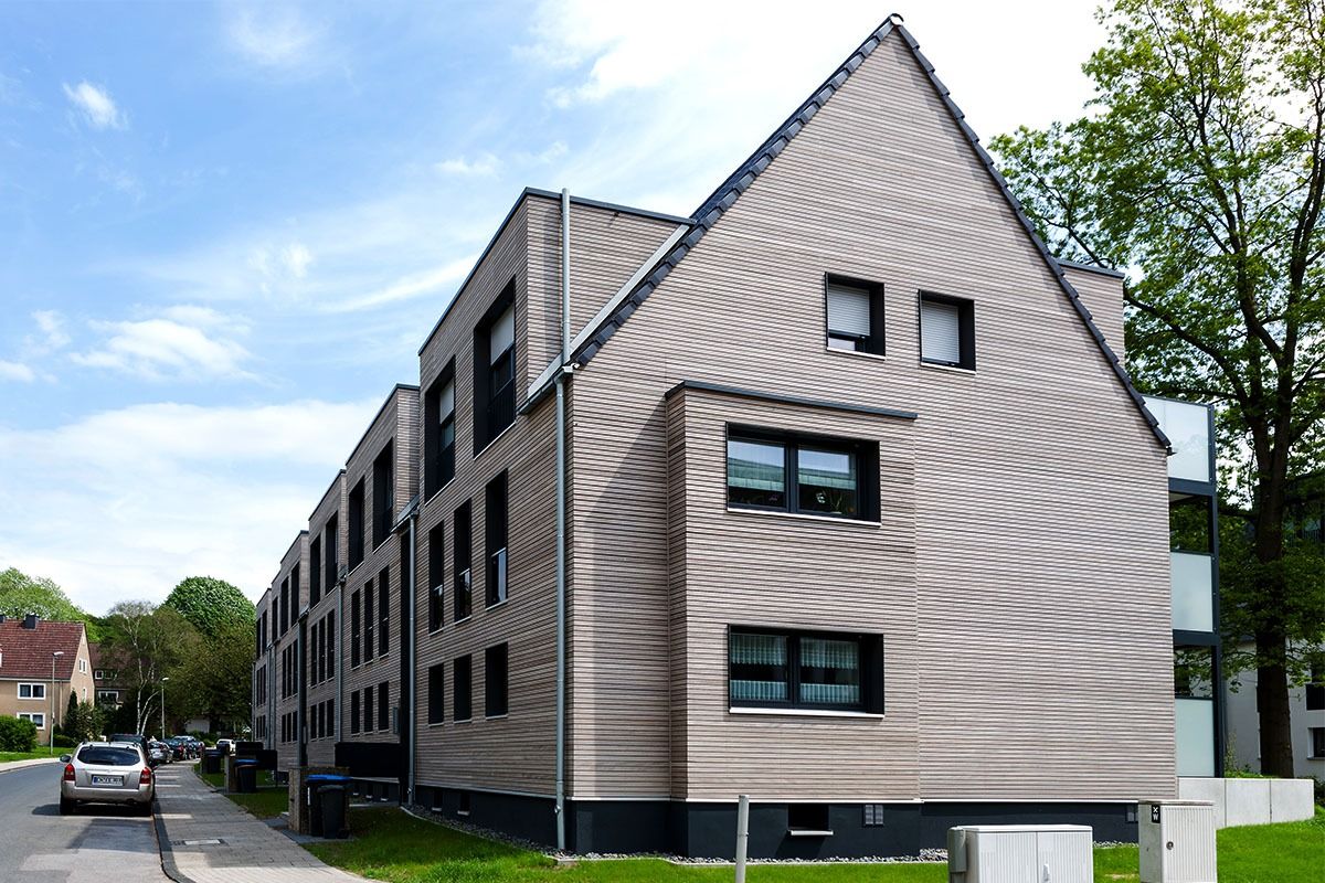 Holzfassade - Kernsanierung Hattinger Südstadt