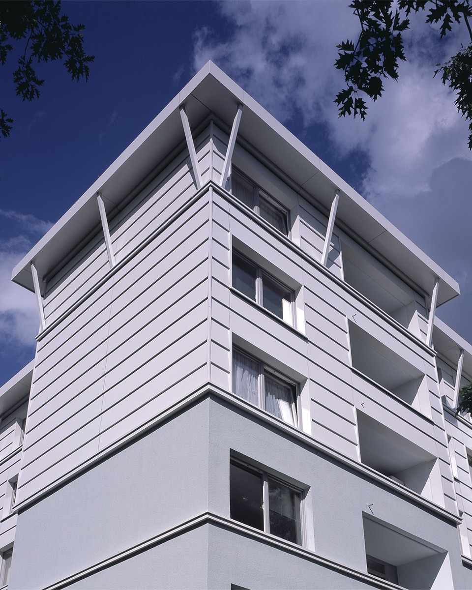 Alucobondfassade in Stulpdeckung - Dortmund Scharnhorst