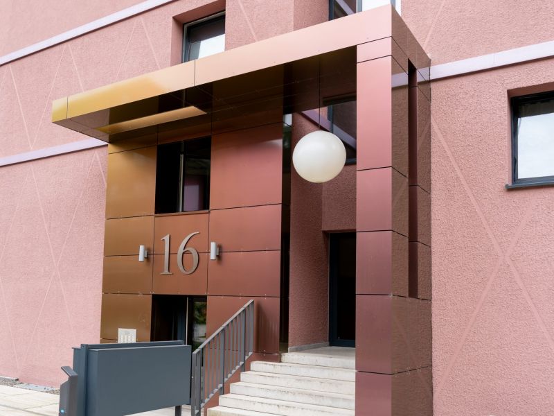 Weitere Ansicht der Fassade