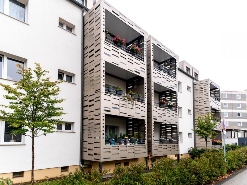 Weitere Ansicht der Fassade