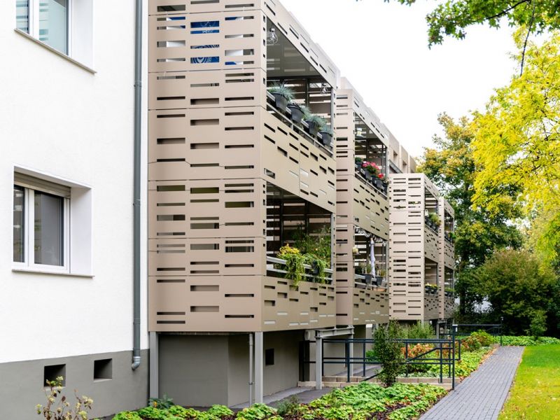 Weitere Ansicht der Fassade