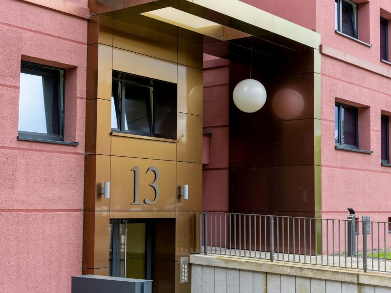 Weitere Ansicht der Fassade