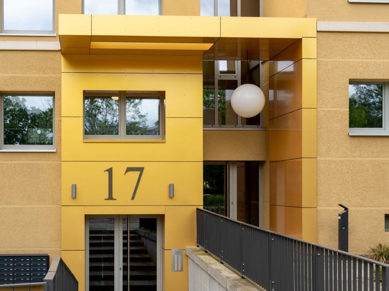 Weitere Ansicht der Fassade